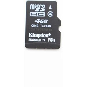 Used Kingston 4GB MicroSD SDHC Card Class 4 Memory Card Memory & Storage Like New