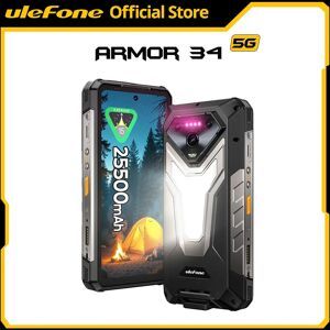 【World Premiere】Ulefone Armor 34 5G AI Rugged Phone 25500mAh Up to 32GB+512GB 120Hz 6.95