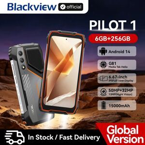 Blackview Oscal PILOT 1 Rugged phone 6.67-inch HD+ 90Hz Display 5W BOX Speaker 6GB 256GB Helio G81 CPU 15000mAh NFC Cellphone