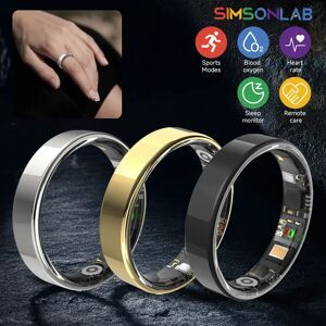 SIMSONLAB New Smart Ring Bluetooth 2025 Waterproof Lightweight Heart Rate&Blood Oxgyen&Sleep Monitoring Men Women Gifts