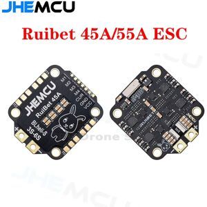 NONE JHEMCU RuiBet 45A/55A ESC BLHELI_S Dshot600 4in1 Brushless ESC 3-6S 30.5X30.5 M4 for RC FPV Freestyle Flight Controller Drone