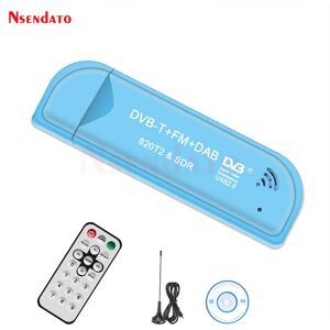 Nsendato Digital USB 2.0 TV Receiver Stick USB2.0 DVB-T SDR DAB FM HDTV TV Tuner Stick RTL2832U R820T2 Antenna Remote Control for Laptop