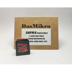 AEOLIAN DASMIKRO DSK-492 DSK-492i FH5 COMPATIBLE ANTENNA-FREE RECEIVER FOR SANWA FH-5 M17 MT-5 MT-R FHSS-5
