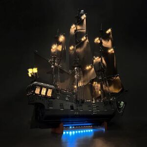 NONE LED Light Compatible For Pirate Ship 10365 Building Blocks Remote Control Lamp (Not Include Building Blocks) Christmas Gift