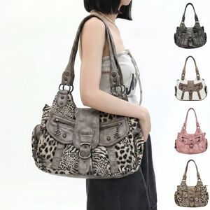 NONE Vintage Maillard vintage Y2K shoulder bag, large capacity street spicy girl crossbody handbag