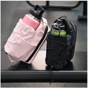 NONE Magnetic Water Bottle Holder Bag Large Capacity Gym Sling Bag for Phone Keys Portable Crossbody Bag