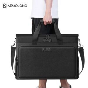 LUGAGEZWJ Portable Monitor Carrying Case for 24 27 Inch Screen - Shockproof Padded Bag with Handle, Curved/Flat Display Storage