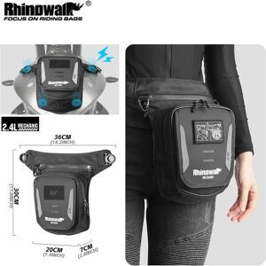 Rhinowalk Motorcycle Magnetic Tank Bag 2.4L Multi-Purpose Leg Bag With Rain Cover Mobile Phone Pocket Motorcycle Accessories