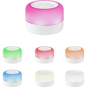 NONE Portable White Noise Machine, 7 Light Effects, 12 Soothing Sounds, 2000mAh Rechargeable Battery, Baby Sleep Aid Device