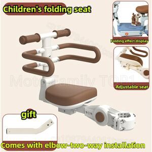 NONE Electric vehicle child seat front battery car baby seat baby safety stool foldable universal motorcycle seat