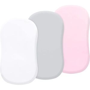NONE 3PCS Baby Bassinet Sheets Ultra Soft Breathable Cradle Sheets for Boys Girls Univeral Fit for Oval Rectangle Bassinet Mattress
