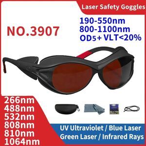 leeyongin Laser Goggles Protective Glasses Industrial Safety IPI IR FPV ND YAG Infrared OD5 1064nm 532nm 755nm X-Ray Radiation Goggles