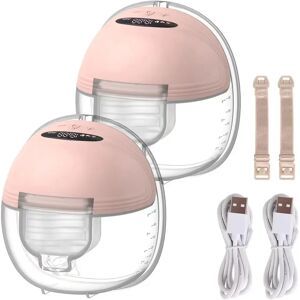 NONE Wearable Breast Pump Hands Free Electric Portable Wearable Breast Pumps Slient BPA-free Breastfeeding Milk Collector