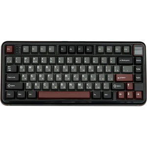 RU Layout MechLands Vibe 75 V2 Russian Version 75% Gasket-Mounted Hot-Swap Wired/Bluetooth/2.4GHz Wireless Mechanical Keyboard with TFT Screen