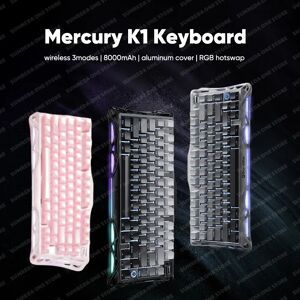 GravaStar Mercury K1 Grava Star Breaking 75 RGB Mechanical Keyboard Gaming Bluetooth 2.4G Wired RGB Hotswap Gamer Non-contact Keyboard