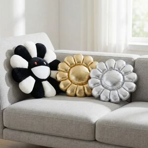 MINISO Cute Flower Plush Cushion Aesthetic Rainbow Floral Stuffed Pillow Sofa Decorative Pillow Office Back Stuffed Cushion Decor Gift