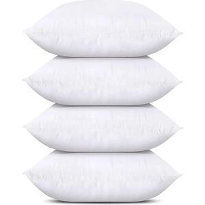 NONE 4 or 2 pcs Set Cushion Core Comfort Bedding 18x18 Inch Throw Pillow White Soft Decorative Pillows for Sofa Bed Couch Wholesale