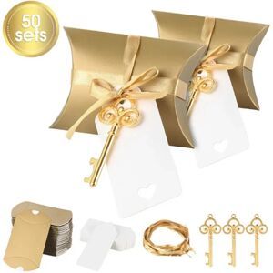 NONE 50Pcs Candy Box Key Bottle Openers Bottle Opener Wedding Favors Gift for Wedding Parties Baby Parties Christmas Gifts