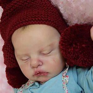 NONE 21Inches Reborn Doll Kit Ruby Sleeping Baby Doll Kit Unpainted Unfinished DIY Doll Parts Drop shipping