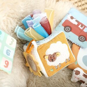 NONE Tissue Box Montessori Cotton Sensory Toy - Baby Busy Board Soft Rattle Gift for Newborn Infant Finger Training