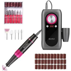 DailySale Rechargeable Nail Drill Kit with 2000mAh Phone Power Bank