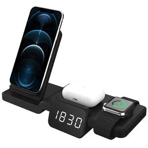 DailySale 4-in-1 Wireless Charger with LED Digital Clock