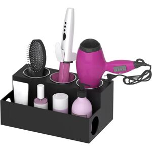 DailySale Hair Dryer Organizer with 3 Stainless Steel Cups