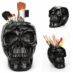 DailySale Multifunction Creative Skull Storage Stationery Holder