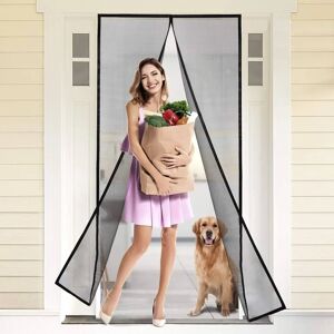 DailySale Magnetic Screen Door With Durable Fiberglass Mosquito Mesh Curtain