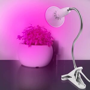 DailySale 12W LED 360 Rotatable Plant Grow Light with Desk Clip