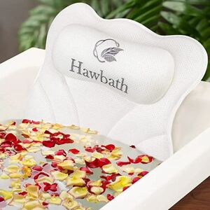 DailySale Hawbath Ultra-Soft Bath Pillow With 6 Suction Cups