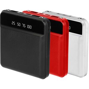 DailySale 10000 mAh Portable Powerbank Mini with Dual USB Ports LCD Display