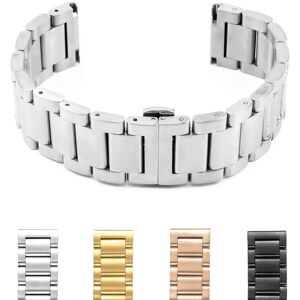 Strapsco Stainless Steel Bracelet for Fossil Sport Smartwatch