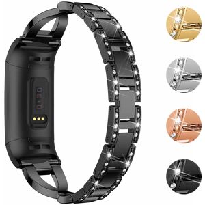 Strapsco Alloy Strap w/ Rhinestones for Fitbit Charge 3 & Charge 4