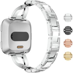 Strapsco Alloy Bracelet w/ Rhinestones for Fitbit Versa & Versa 2