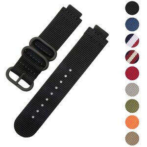 Strapsco Woven Nylon Strap for Garmin Forerunner 220 / 230 / 235 / 735XT / Approach S6 / S20