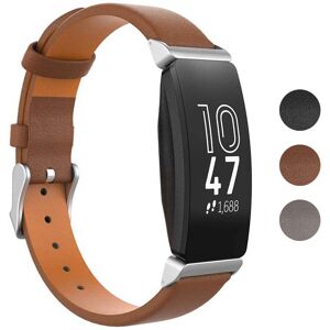 Strapsco Slim Leather Strap for Fitbit Inspire 2