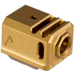 "Agency Arms 417 Compensator For Glock Gen 3 & 4 - 417 Comp For Glock Gen 3, 1/2""x28 Gold"