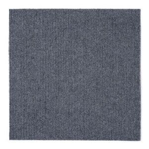 "Nexus 12"" x 12"" Self Adhesive Carpet Floor Tile - 12 Tiles/12 sq. Ft. by Achim Home Décor in Grey"