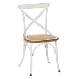 White Iron Farmhouse Dining Chair Dining Chair by Quinn Living in White