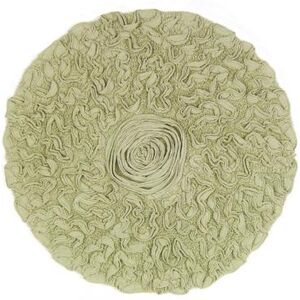 "Bell Flower Round Bath Rug Collection by Home Weavers Inc in Green (Size 30"" ROUND)"