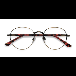 Unisex s round Bronze Metal Prescription eyeglasses - Eyebuydirect s Fitzgerald