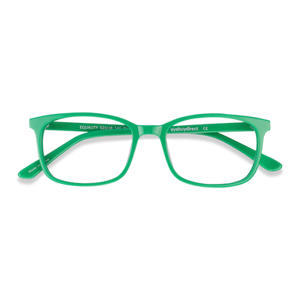 Unisex s rectangle Green Acetate Prescription eyeglasses - Eyebuydirect s Equality