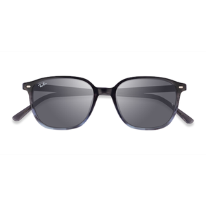 Ray-Ban Unisex s square Striped Gray Acetate Prescription sunglasses - Eyebuydirect s Ray-Ban RB2193 Leonard