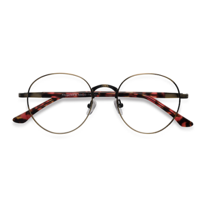 Unisex s round Bronze Metal Prescription eyeglasses - Eyebuydirect s Fitzgerald