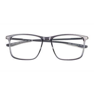 Unisex s square Fade Crystal Gray Acetate Prescription eyeglasses - Eyebuydirect s Dart