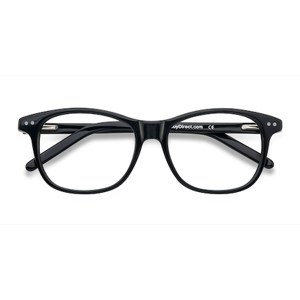 Female s horn Black Acetate Prescription eyeglasses - Eyebuydirect s Almost Famous