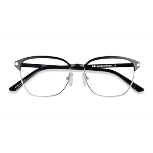 Unisex s square Black Metal Prescription eyeglasses - Eyebuydirect s Berkeley