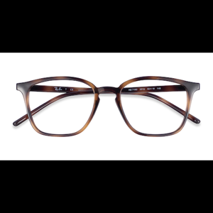 Unisex s square Tortoise Plastic Prescription eyeglasses - Eyebuydirect s Ray-Ban RB7185