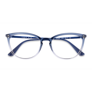 Female s horn Gradient Blue Plastic Prescription eyeglasses - Eyebuydirect s Vogue Eyewear VO5276